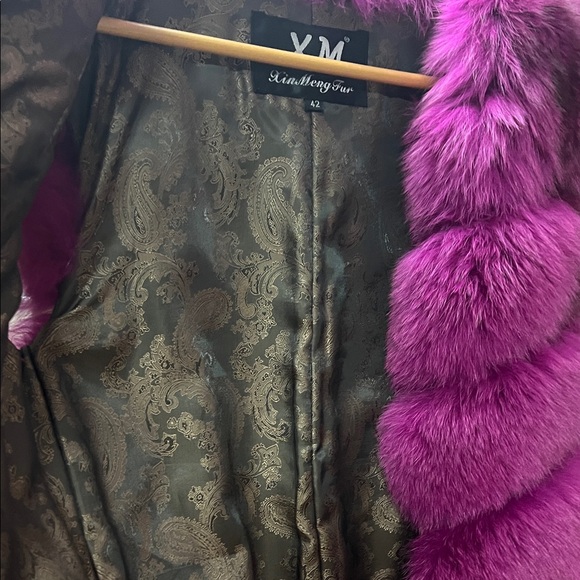 Gorgeous real dyed fox fur in size 4 - Picture 7 of 9